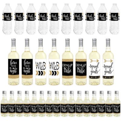 Bride Tribe Mini Wine Bottle Labels Wine Bottle Labels And