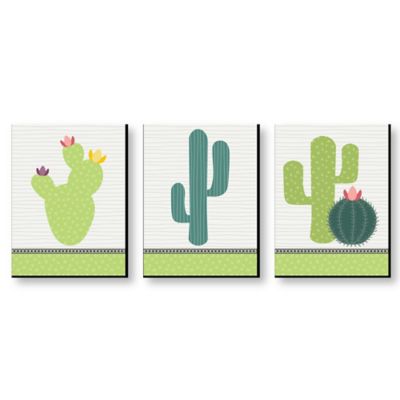 Prickly Cactus Party Nursery Wall Art Kids Room Decor Fiesta