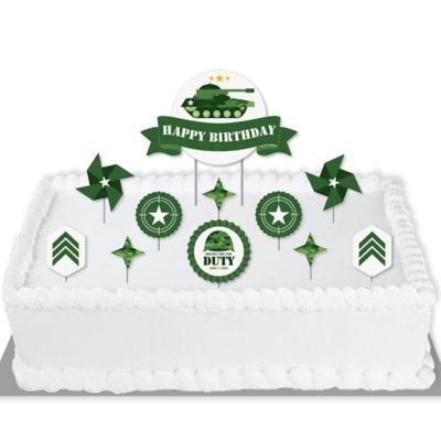 Camo Hero Army Military Camouflage Birthday Party Cake