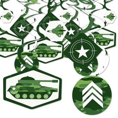Camo Hero Army Military Camouflage Party Hanging Decor Party