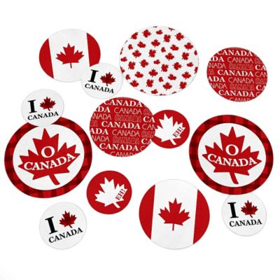 Canada Day Canadian Party Giant Circle Confetti Party