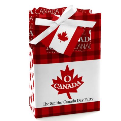 Canada Day Personalized Canadian Party Favor Boxes Set Of 12