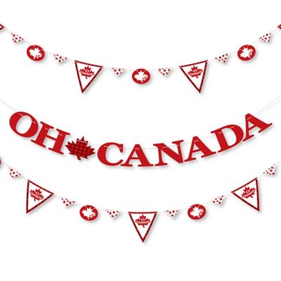 Canada Day Canadian Party Letter Banner Decoration 36 Banner