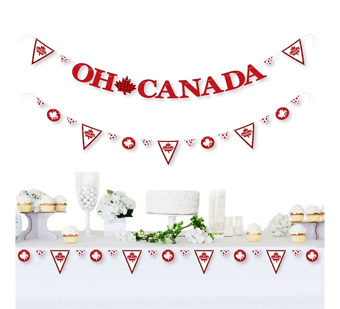 Canada Day Canadian Party Letter Banner Decoration 36 Banner