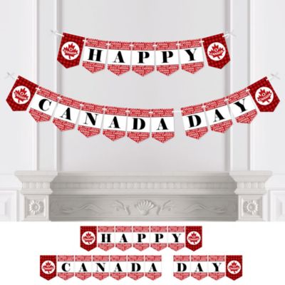 Canada Day Personalized Canadian Party Bunting Banner