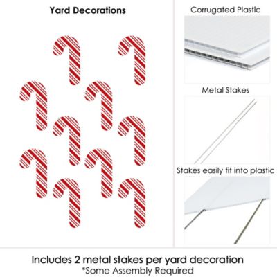 Candy Cane Lawn Decorations Outdoor Holiday And Christmas Yard