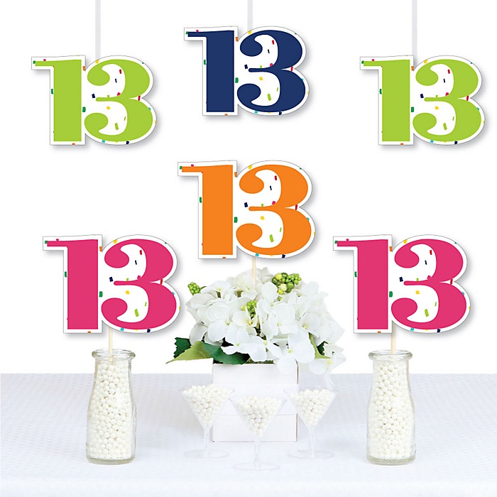 13th Birthday Cheerful Happy Birthday Decorations DIY 13th Birthday Cheerful Happy Birthday Decorations DIY