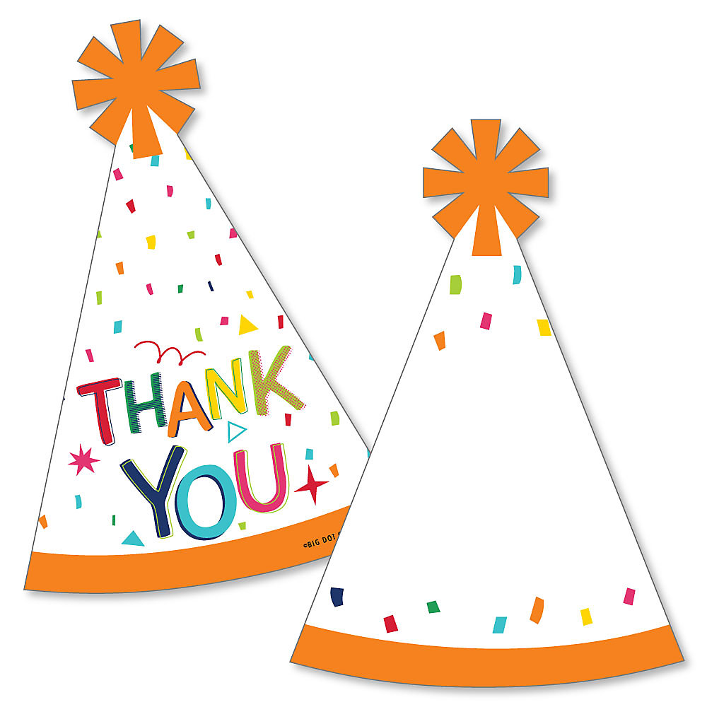 Cheerful Happy Birthday Shaped Thank You Cards Colorful Birthday Party Thank You Note Cards With Envelopes Set Of 12