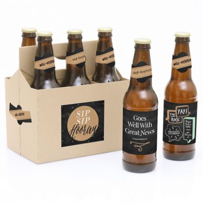 Best Day Ever - 6 Congratulations Beer Bottle Labels and 1 Carrier ...