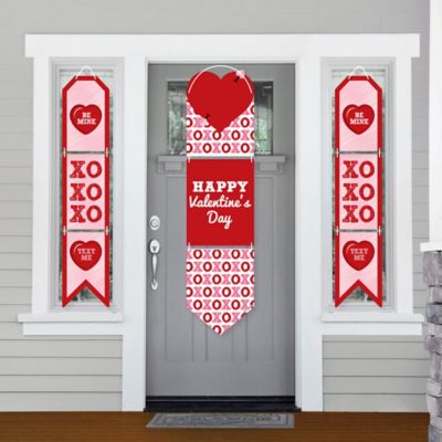 Conversation Hearts Hanging Porch Front Door Signs Valentine S