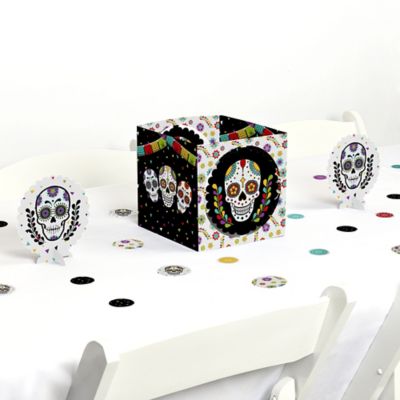 Day Of The Dead Halloween Sugar Skull Party Centerpiece And