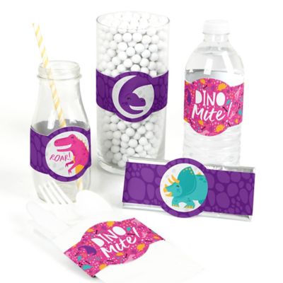 Roar Dinosaur Girl Diy Party Supplies Dino Mite T Rex Baby