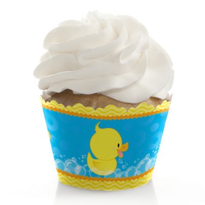Ducky Duck Baby Shower Decorations Party Cupcake Wrappers Set Of 12
