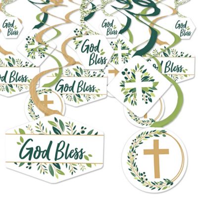 Elegant Cross Religious Party Hanging Decor Party Decoration