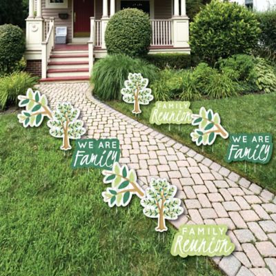 Family Tree Reunion Outdoor Yard Art Decorations 10 Piece