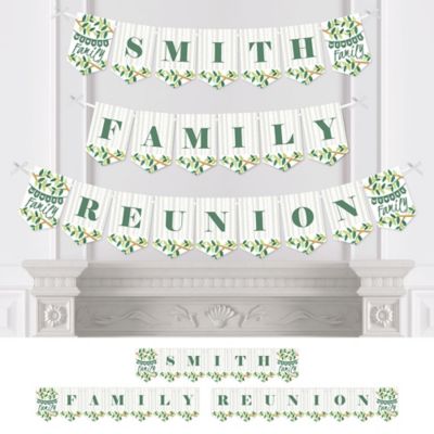Family Tree Reunion Personalized Family Gathering Party Bunting