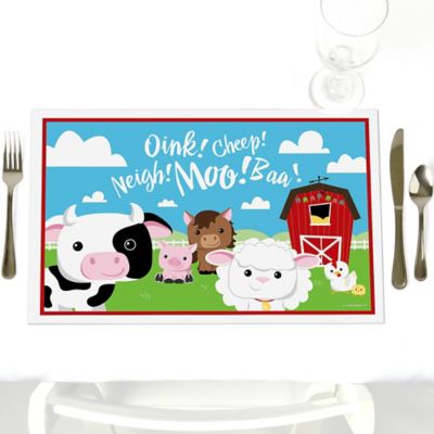 Farm Animals Party Table Decorations Barnyard Baby Shower Or