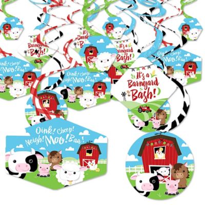Farm Animals Barnyard Baby Shower Or Birthday Party Hanging
