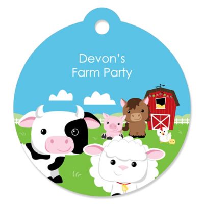 Farm Animals Personalized Barnyard Baby Shower Or Birthday Party