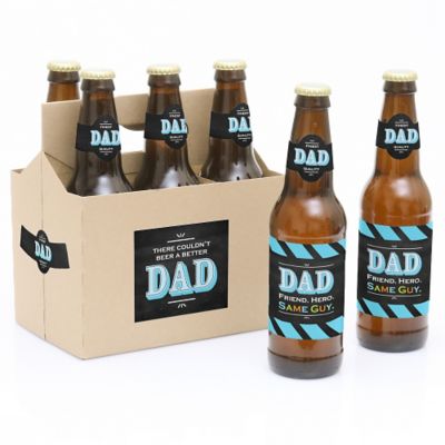 Dad S Day Decorations For Women And Men 6 Beer Bottle Labels