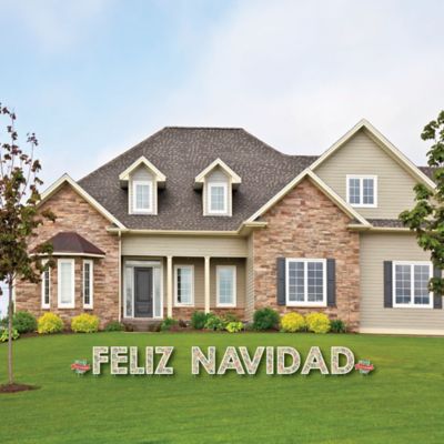 Feliz Navidad Yard Sign Outdoor Lawn Decorations Holiday And