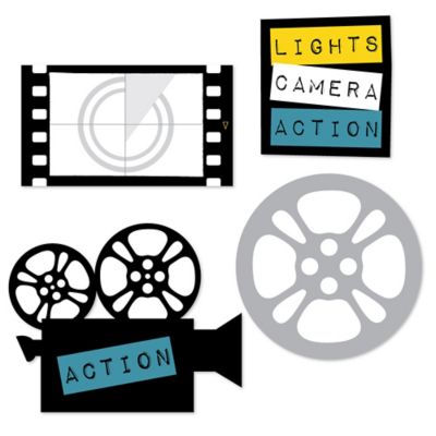 Movie Hollywood Party Diy Shaped Graduation Party Paper Cut