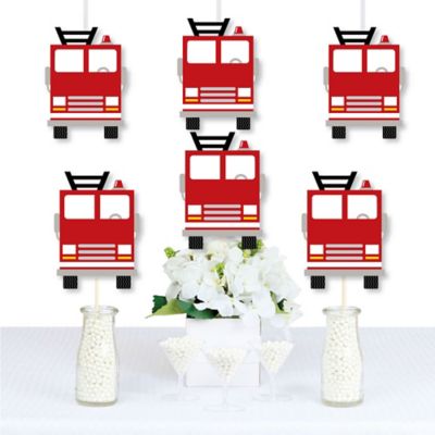 Fired Up Fire Truck Decorations Diy Firefighter Firetruck Baby