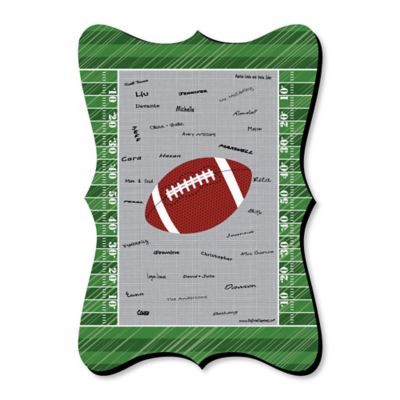 End Zone Football Unique Alternative Guest Book Baby Shower Or
