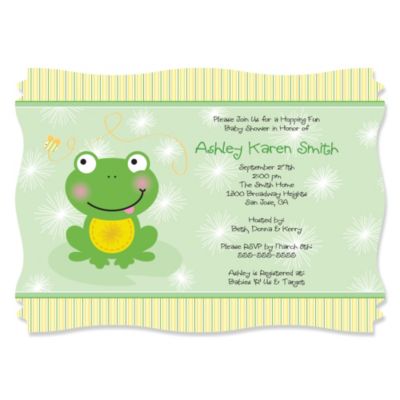 Frog Baby Shower Invitations 10