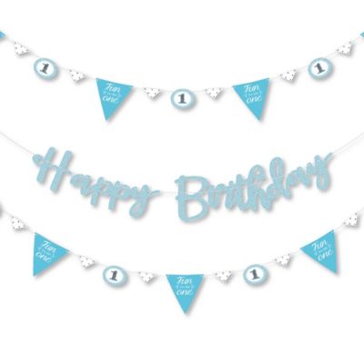1st Birthday Boy Fun To Be One First Birthday Party Letter