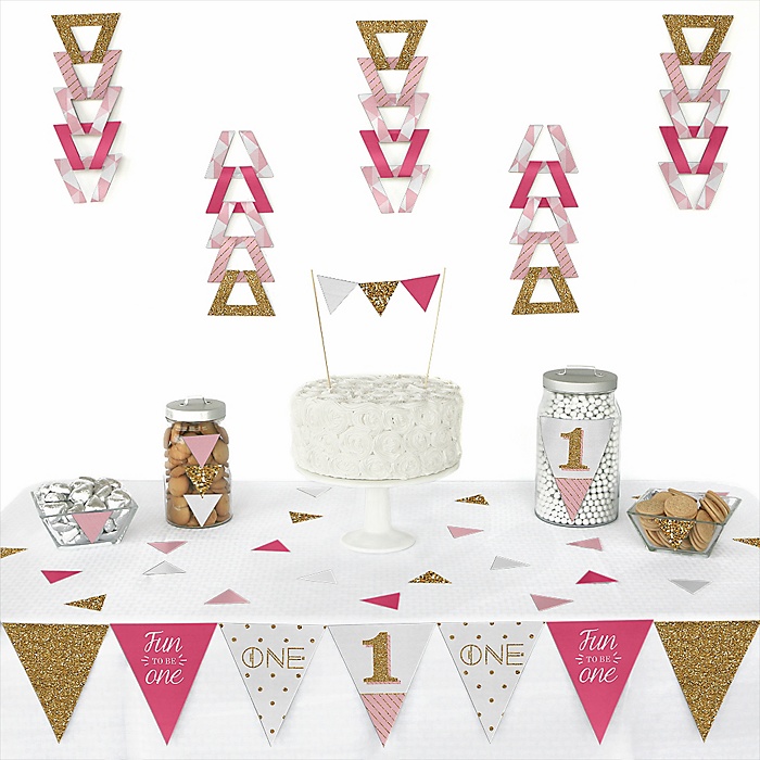 1st Birthday Girl Fun to be One Triangle First 1st Birthday Girl Fun to be One Triangle First