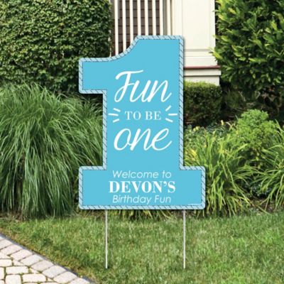 1st Birthday Boy Fun To Be One Party Decorations First