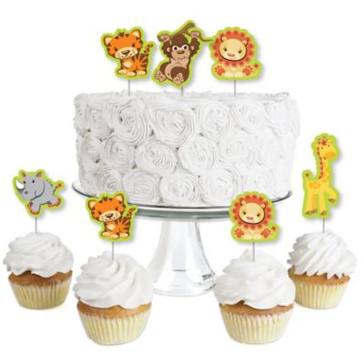 Funfari Fun Safari Jungle Dessert Cupcake Toppers Baby Shower