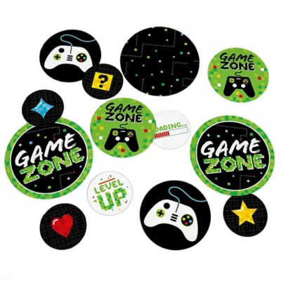 Game Zone Pixel Video Game Party Or Birthday Party Giant Circle