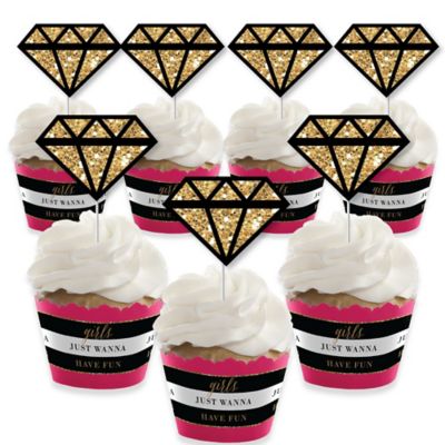 Girls Night Out Cupcake Decorations Bachelorette Party Cupcake