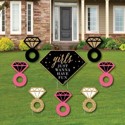 Girls Night Out Yard Sign Outdoor Lawn Decorations