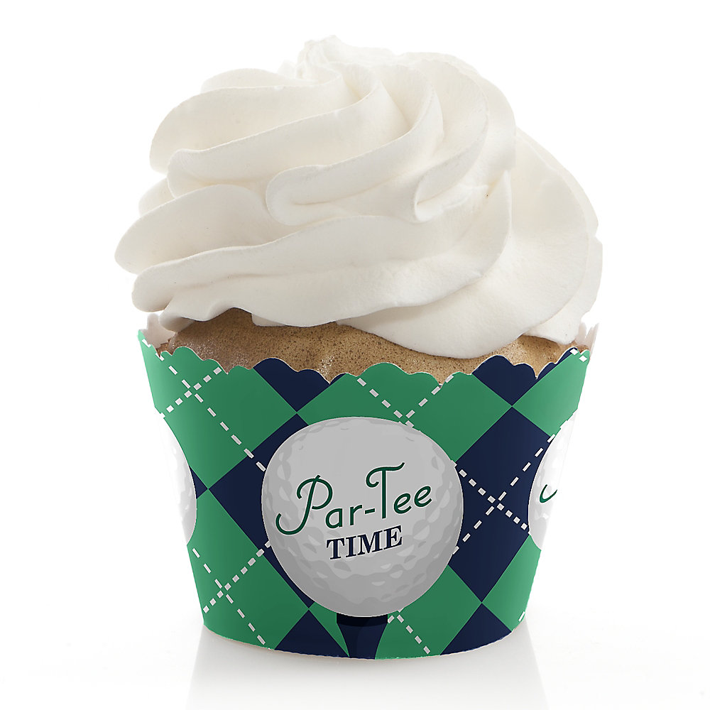 Par Tee Time Golf Birthday Or Retirement Party Decorations Party Cupcake Wrappers Set Of 12
