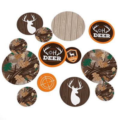 Gone Hunting Deer Hunting Camo Party Giant Circle Confetti