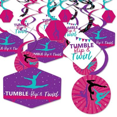 Tumble Flip Twirl Gymnastics Birthday Party Or Gymnast