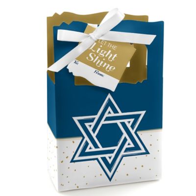 Happy Hanukkah Chanukah Gift Favor Boxes Set of 12