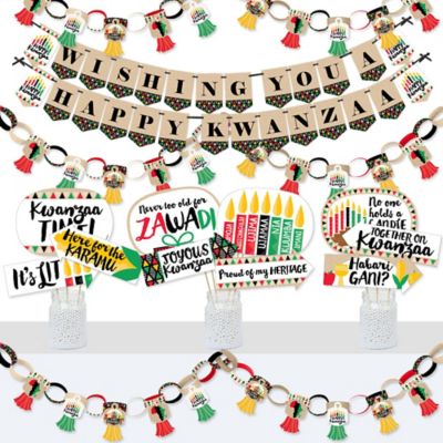 Happy Kwanzaa Banner And Photo Booth Decorations African