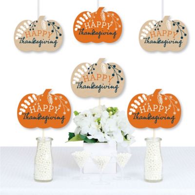 Happy Thanksgiving Decorations Diy Fall Harvest Party Essentials Set Of 20