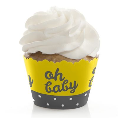 Hello Little One Yellow And Gray Neutral Baby Shower