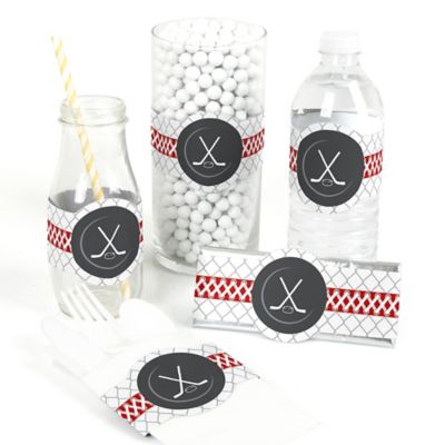 Shoots & Scores! - Hockey - DIY Party Wrappers - 15 ct