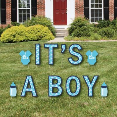 It S A Boy Yard Sign Outdoor Lawn Decorations Boy Baby Shower