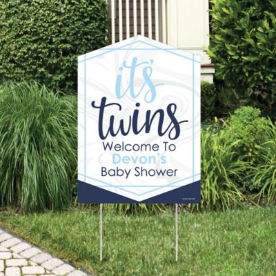 It S Twin Boys Party Decorations Blue Twins Baby Shower