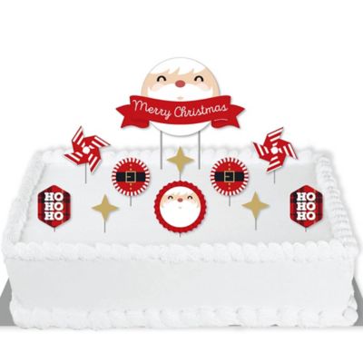 Jolly Santa Claus Christmas Party Cake Decorating Kit Cake