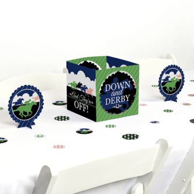 Kentucky Horse Derby Horse Race Party Centerpiece Table