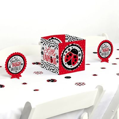 Happy Little Ladybug Baby Shower Or Birthday Party Centerpiece