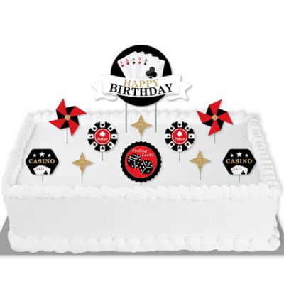 Las Vegas Casino Birthday Party Cake Decorating Kit Cake